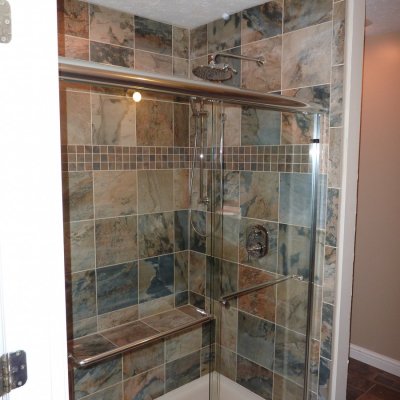 Custom shower remodel 1